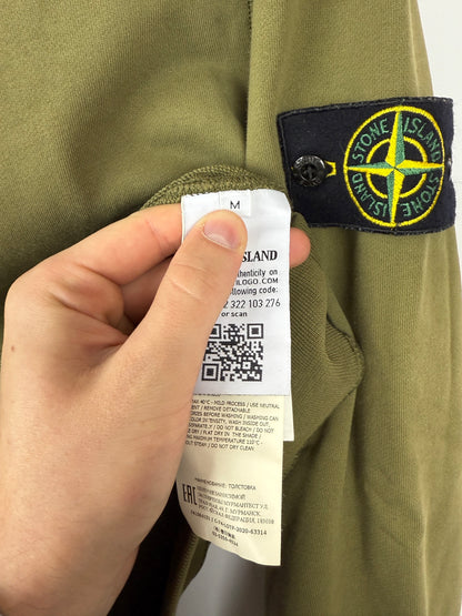 Felpa verde con cappuccio Stone Island (con cartellino) - Taglia M
