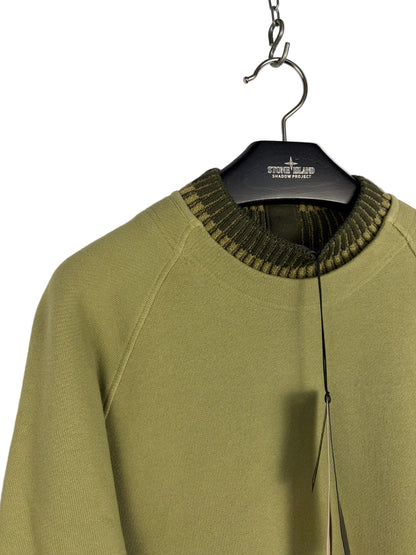 Maglione verde Stone Island (nuovo con cartellino) - Taglia L
