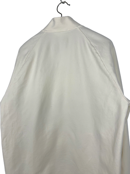 Felpa bianca con zip Ghost Stone Island - Taglia XL