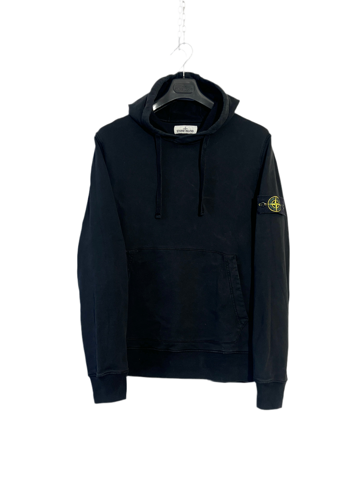 Felpa nera con cappuccio Stone Island - Taglia L