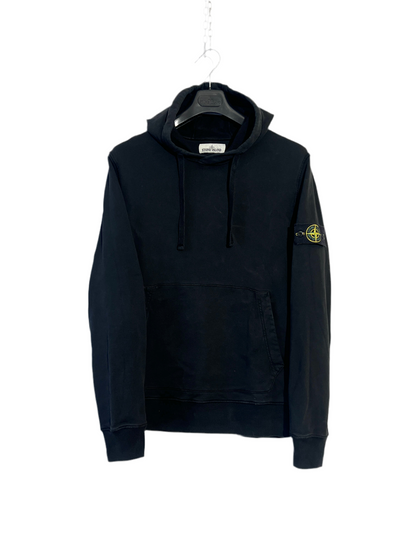 Felpa nera con cappuccio Stone Island - Taglia L