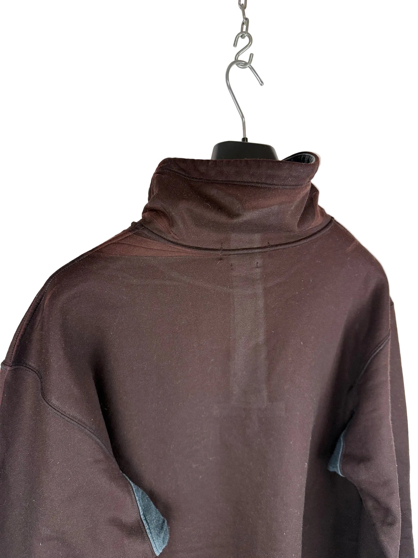 Felpa marrone con cappuccio e bottoni Vintage Stone Island - Taglia XL