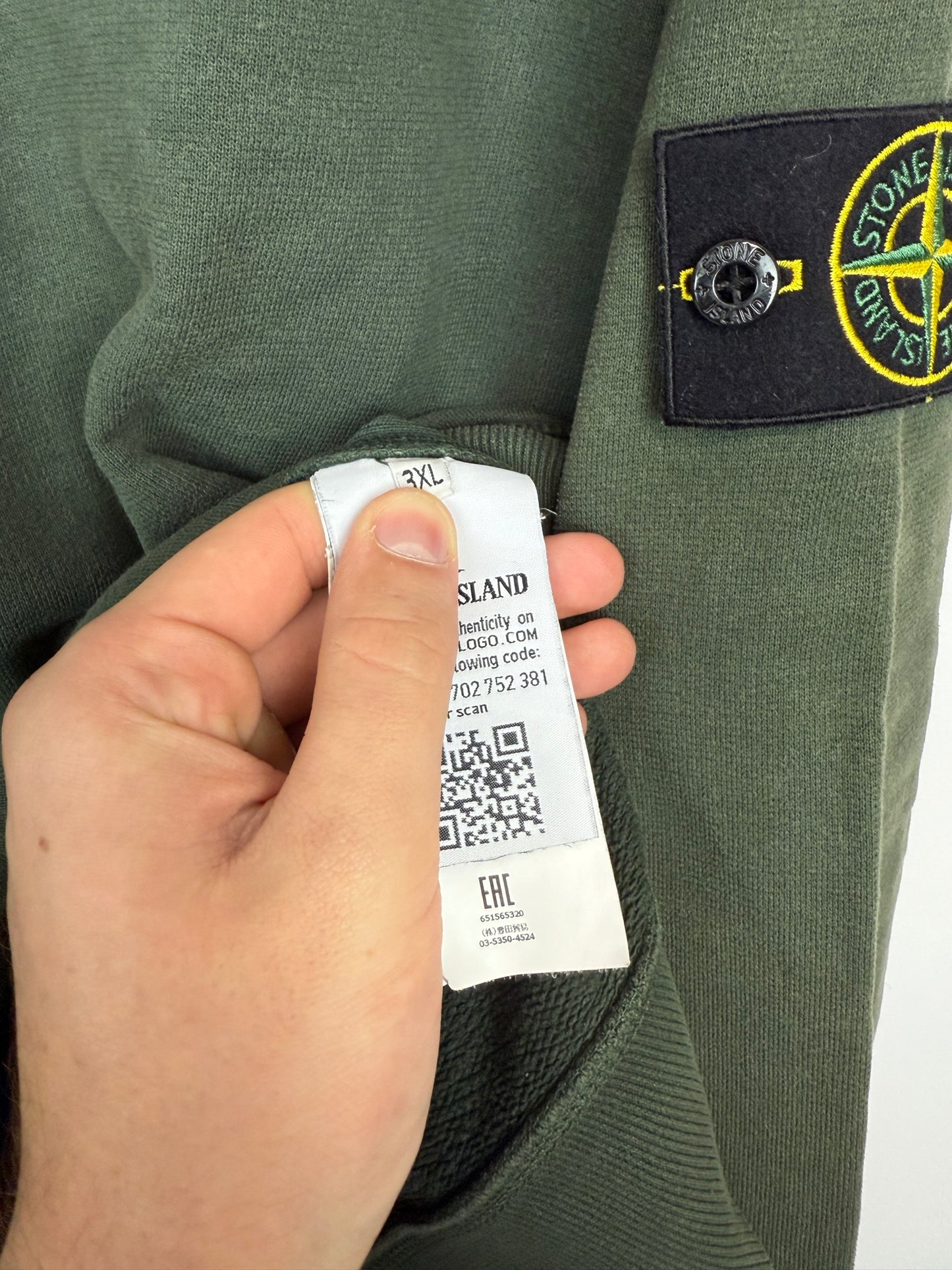 Felpa verde Stone Island - Taglia 3XL