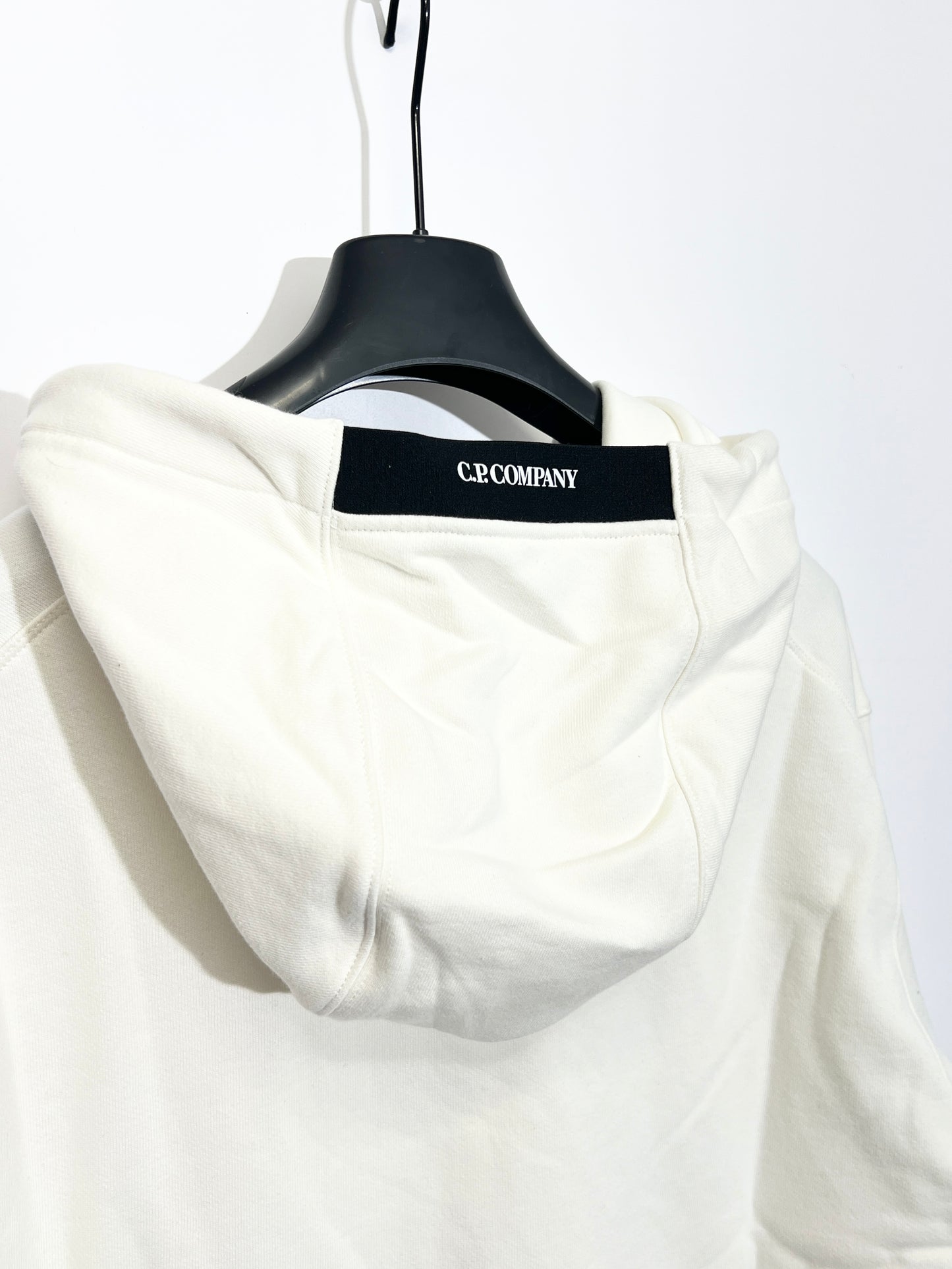 Felpa bianca con cappuccio C.P. Company (nuova con cartellino) - Taglia XXL