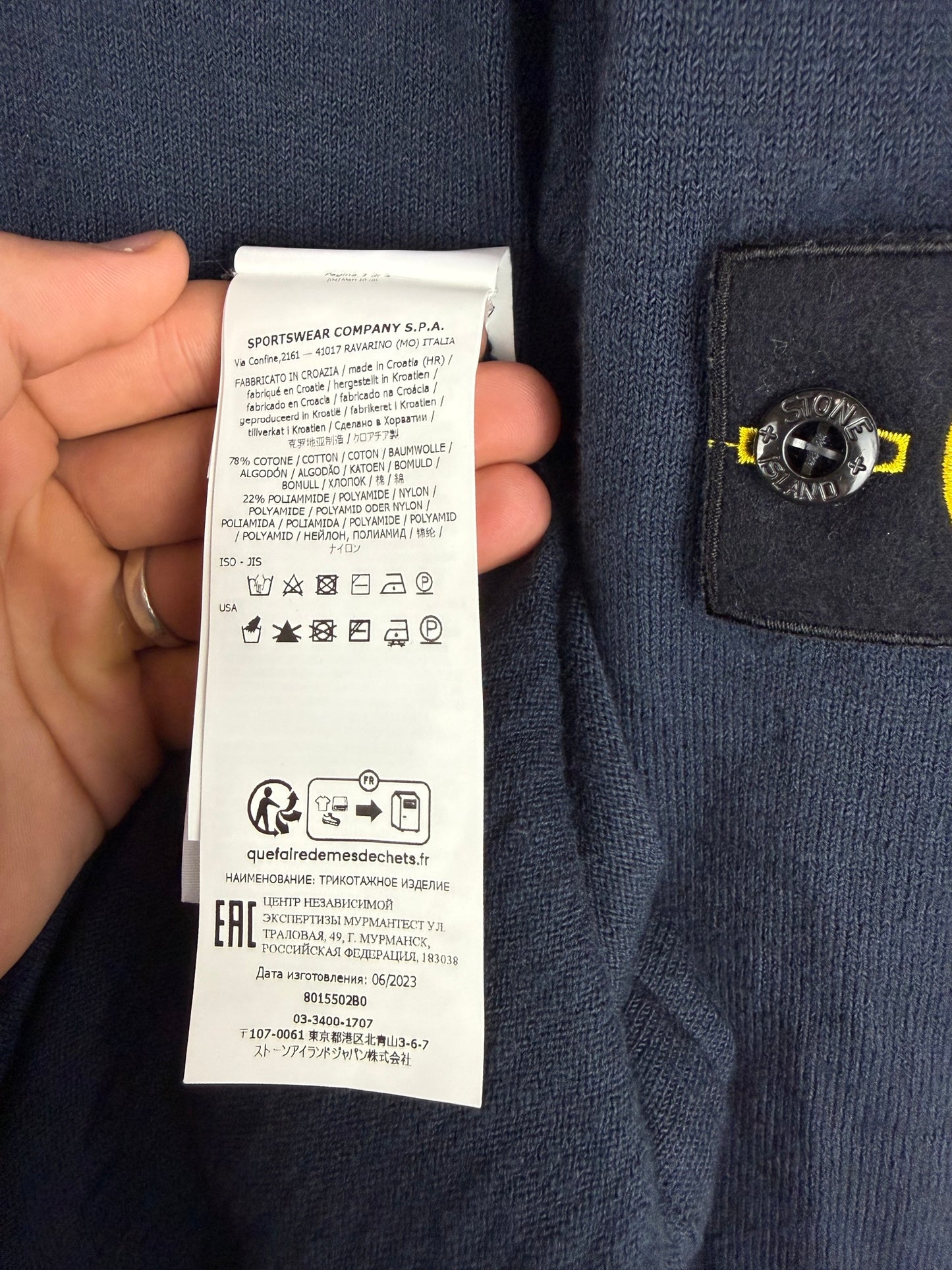 Maglione blu Stone Island - Taglia L