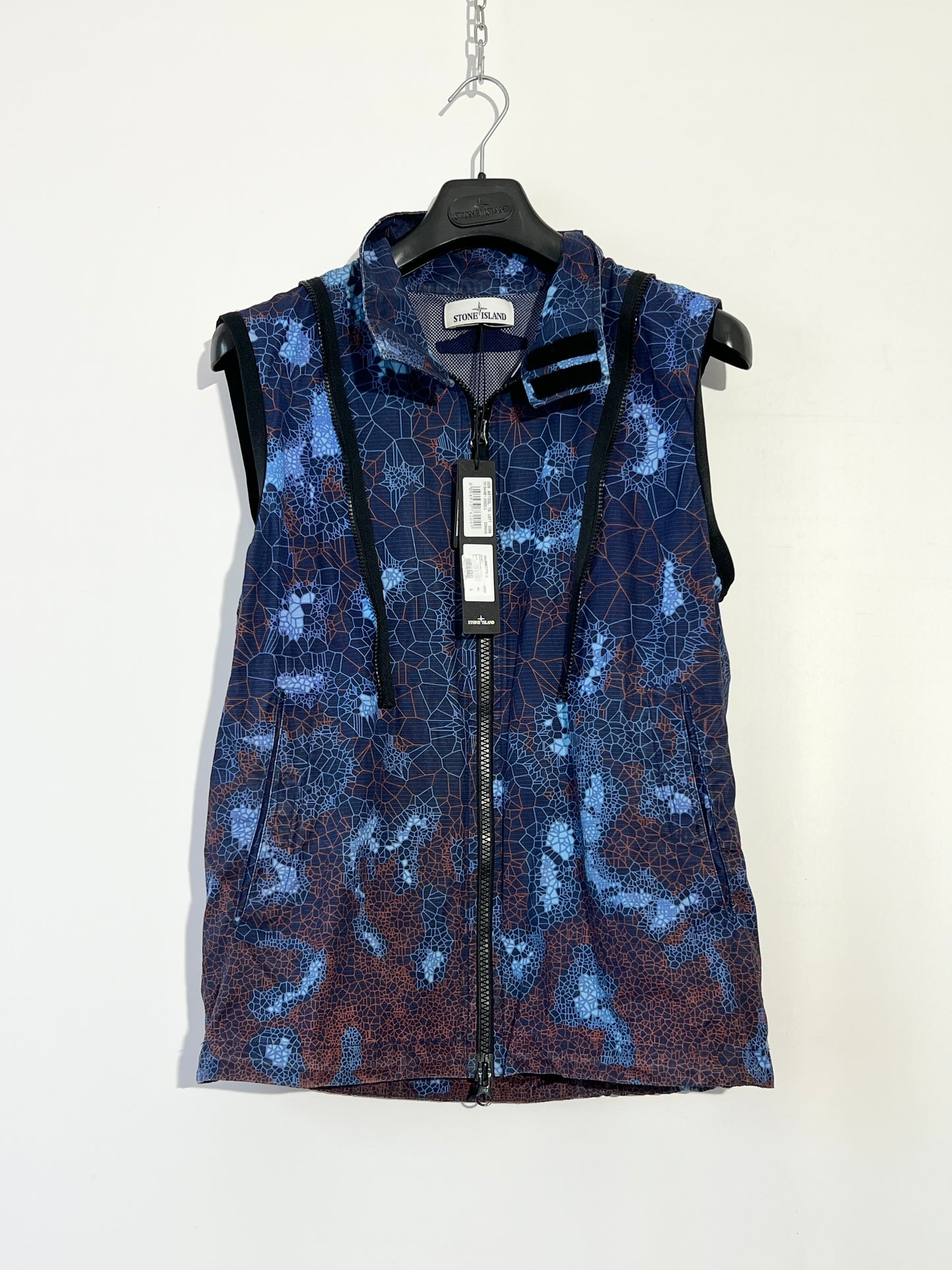 Giacca blu Stone Island Printed Heat Reactive Thermosensitive Fabric (nuova con cartellino) - Taglia L