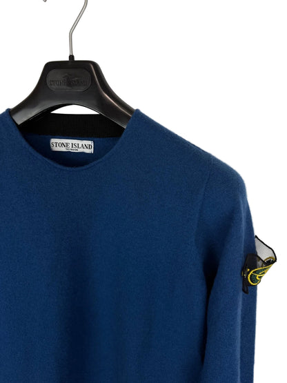 Maglione blu con Mesh Badge Stone Island - Taglia S