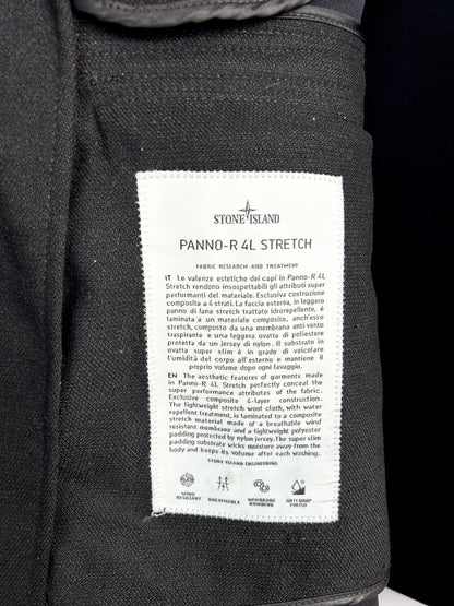 Giacca nera Stone Island "Panno-R 4L Stretch" - Taglia L