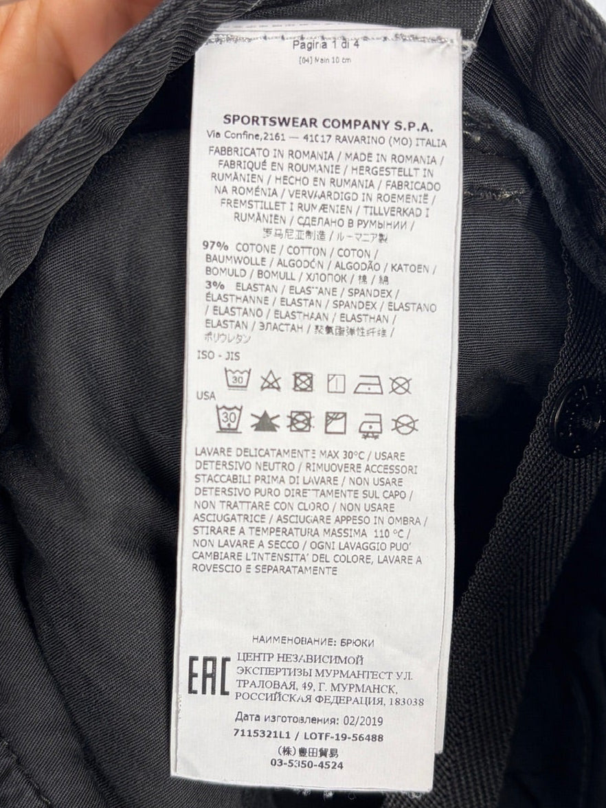 Pantaloni cargo neri Stone Island - Taglia W33
