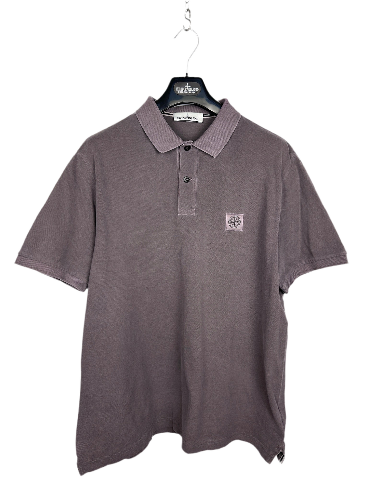 Polo grigio-vinaccio Stone Island - Taglia XXL
