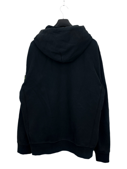 Felpa nera con zip e cappuccio Stone Island - Taglia XXL