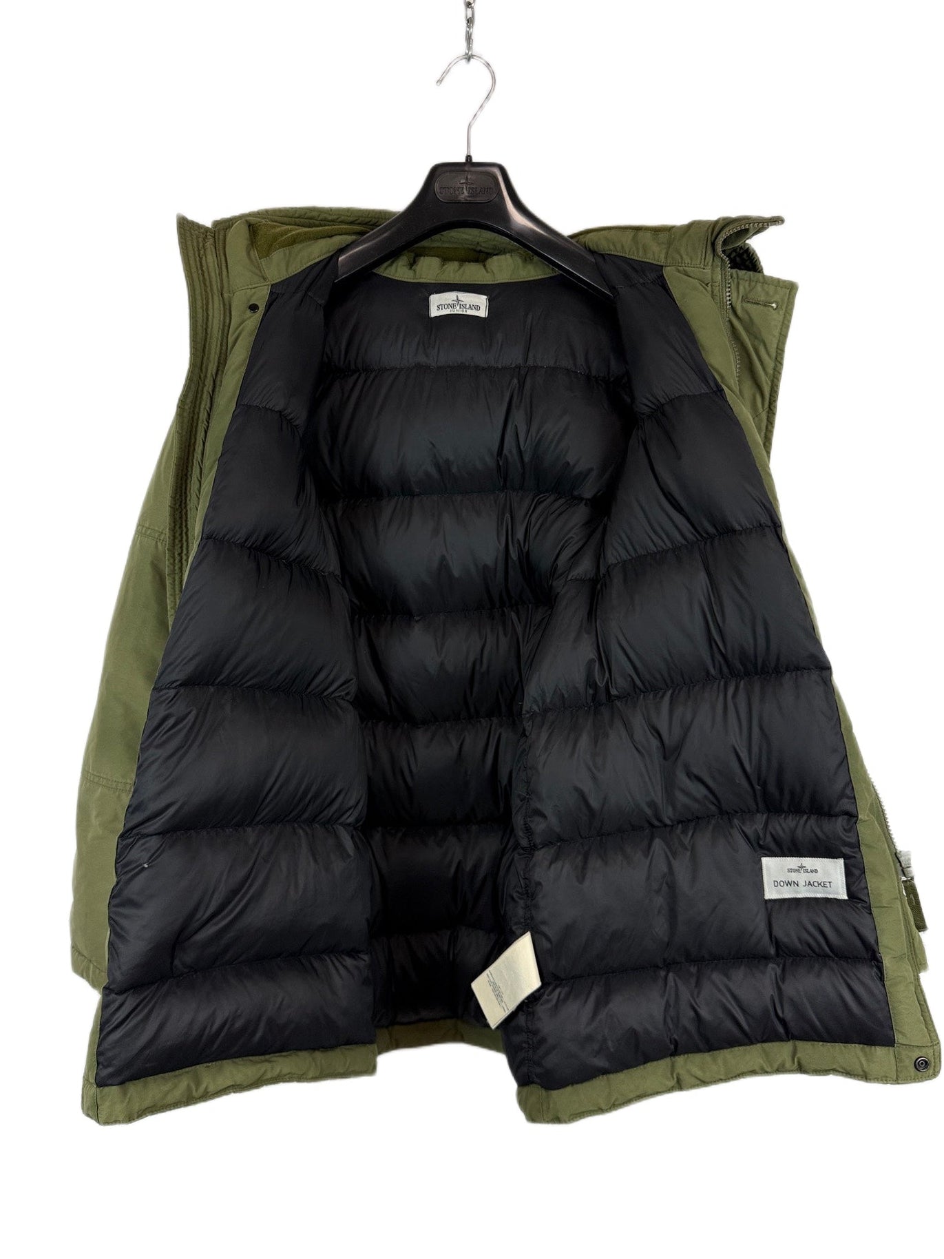 Cappotto verde imbottito Stone Island - Taglia Junior (14 anni, 165cm)