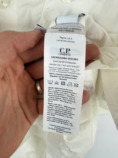 Camicia bianca con taschino sul petto C.P. Company (nuova con cartellino) - Taglia L