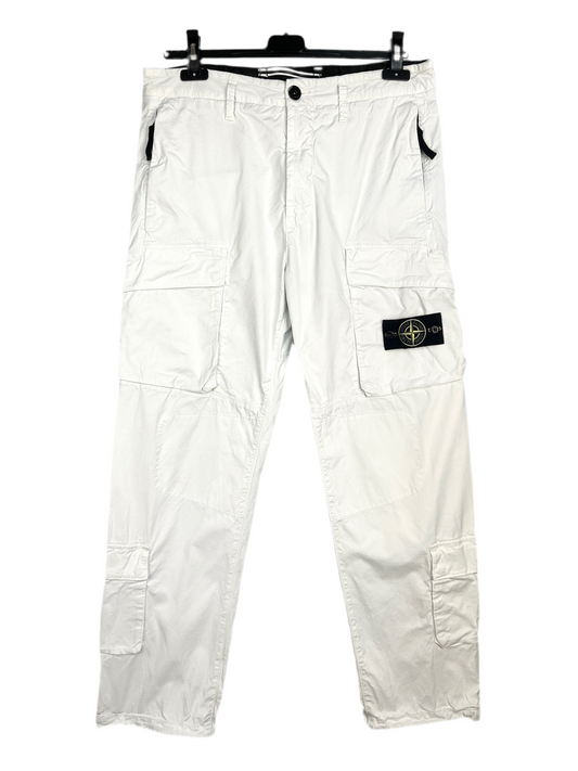 Pantaloni cargo bianchi Stone Island - Taglia W31