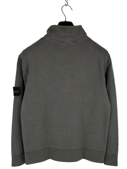 Maglione Vintage grigio con zip 1/4 Stone Island - Taglia XXL - foto 5