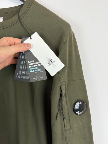 Felpa verde oliva C.P. Company (nuova con cartellino) - Taglia L