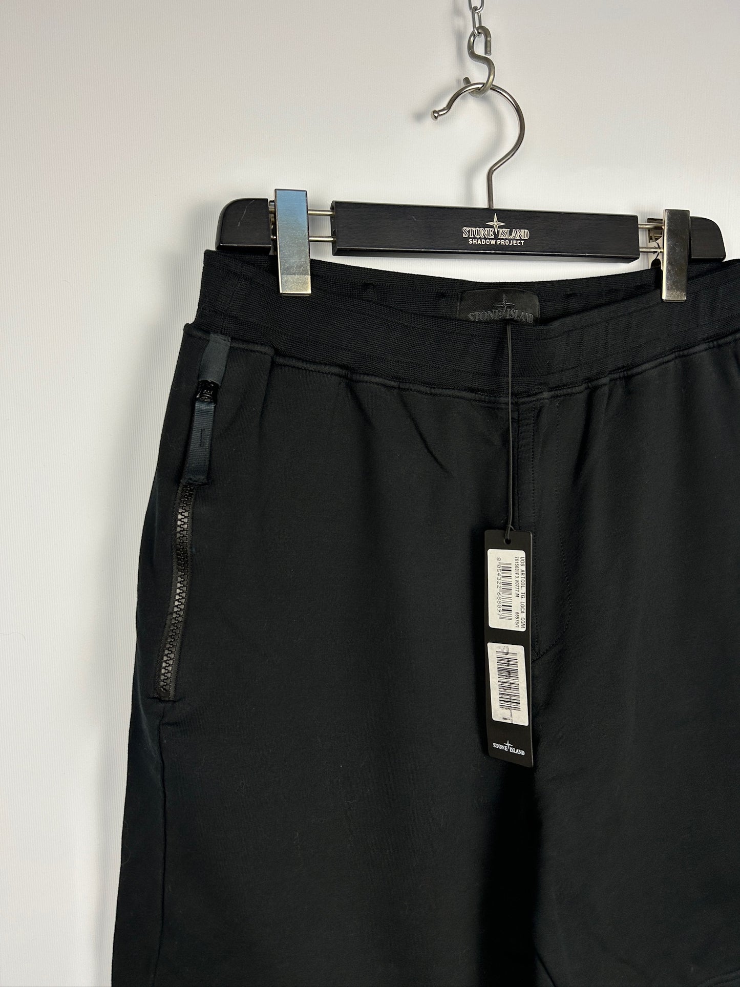Pantaloncini di tuta Ghost neri Stone Island (nuovi con cartellino) - Taglia M