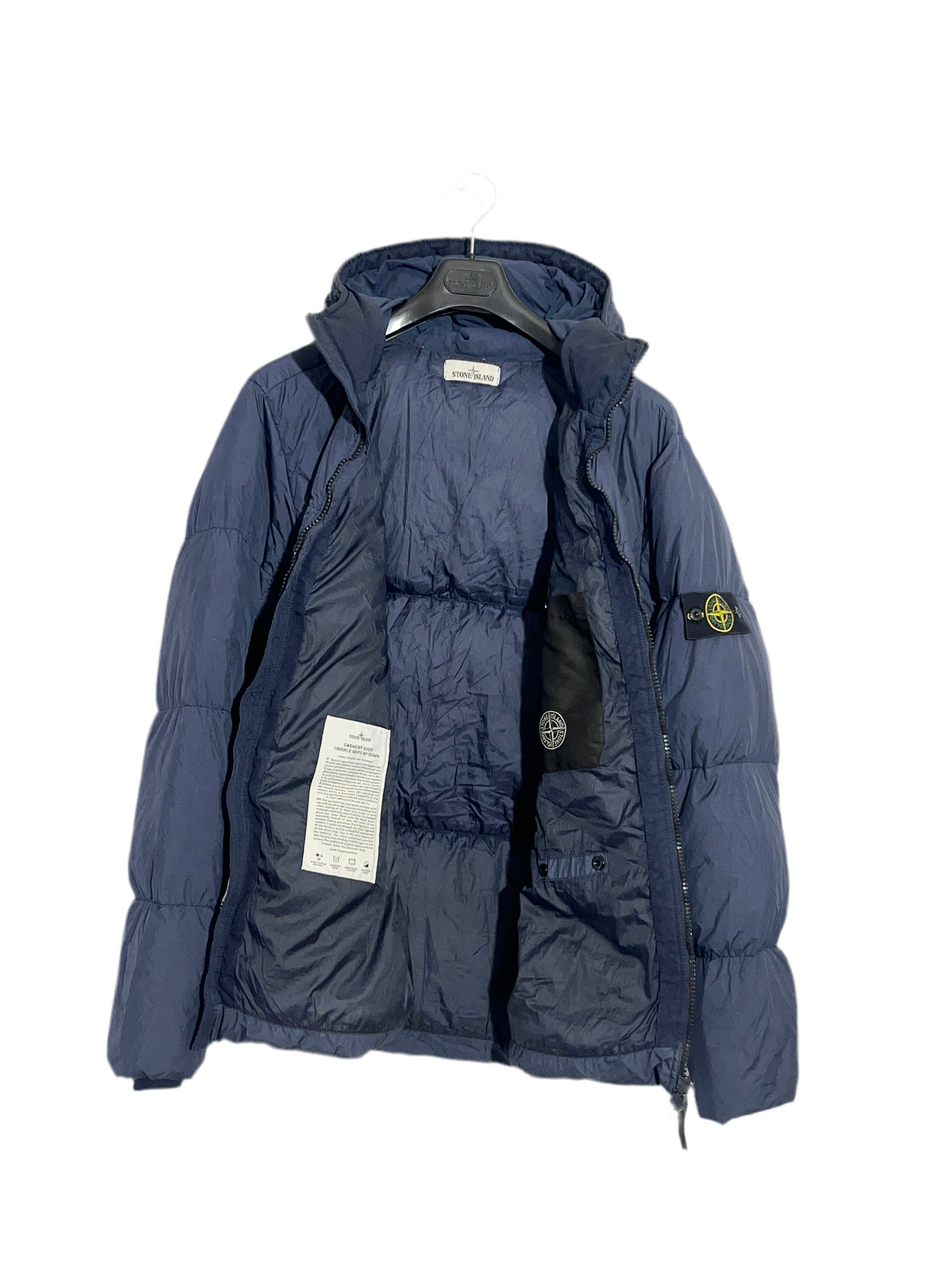 Piumino blu Garment Dyed Crinkle Reps NY Down Stone Island - Taglia XXL