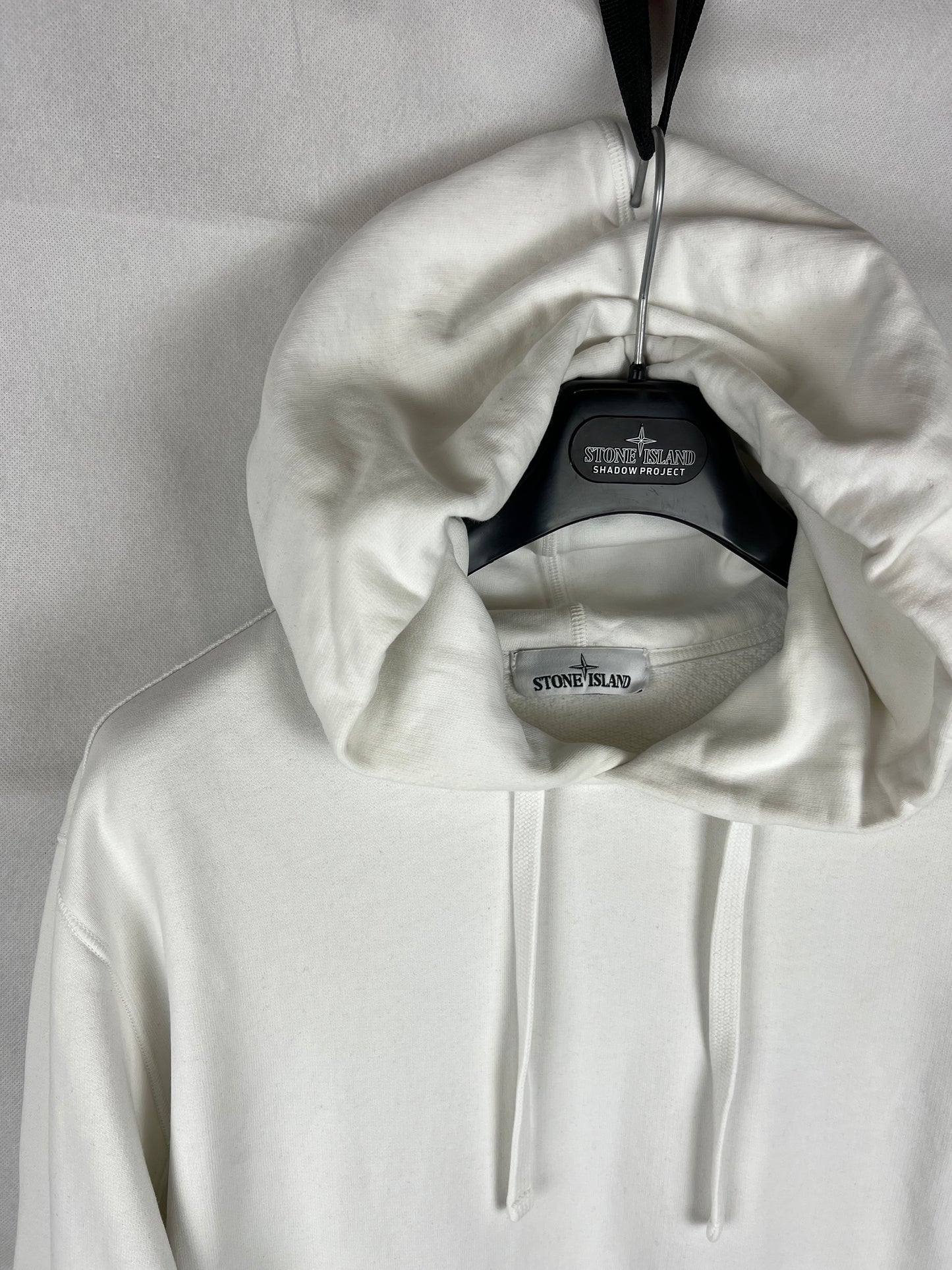 Felpa bianca con cappuccio Stone Island - Taglia XL