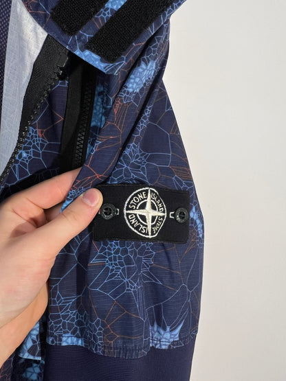 Giacca blu Stone Island Printed Heat Reactive Thermosensitive Fabric (nuova con cartellino) - Taglia L