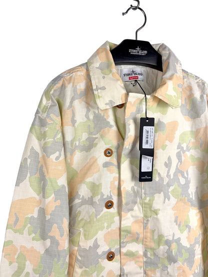 Supreme X Stone Island Camo Cotton Ripstop Reactive Ice Jacket (nuova con cartellino) - Taglia M