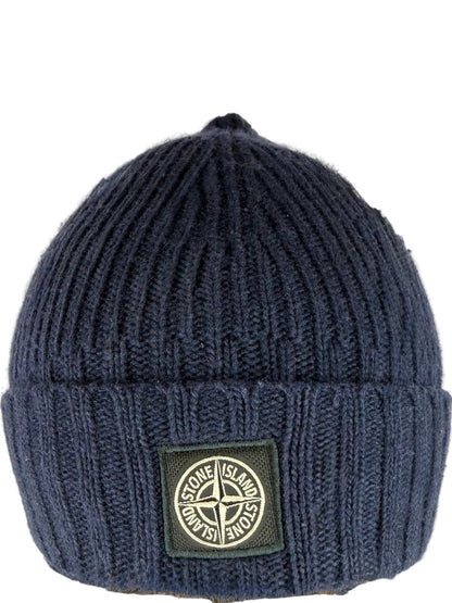 Berretto blu Stone Island