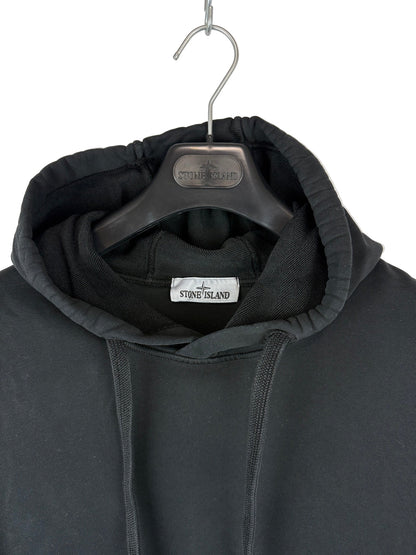 Felpa nera con cappuccio Stone Island - Taglia XXL