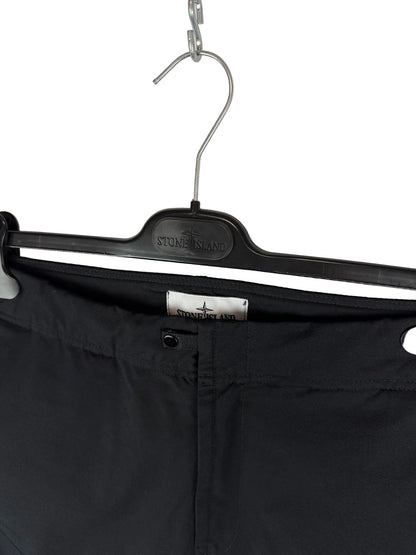 Pantaloni neri in nylon tecnico Soft Shell Stellina Stone Island - Taglia W32