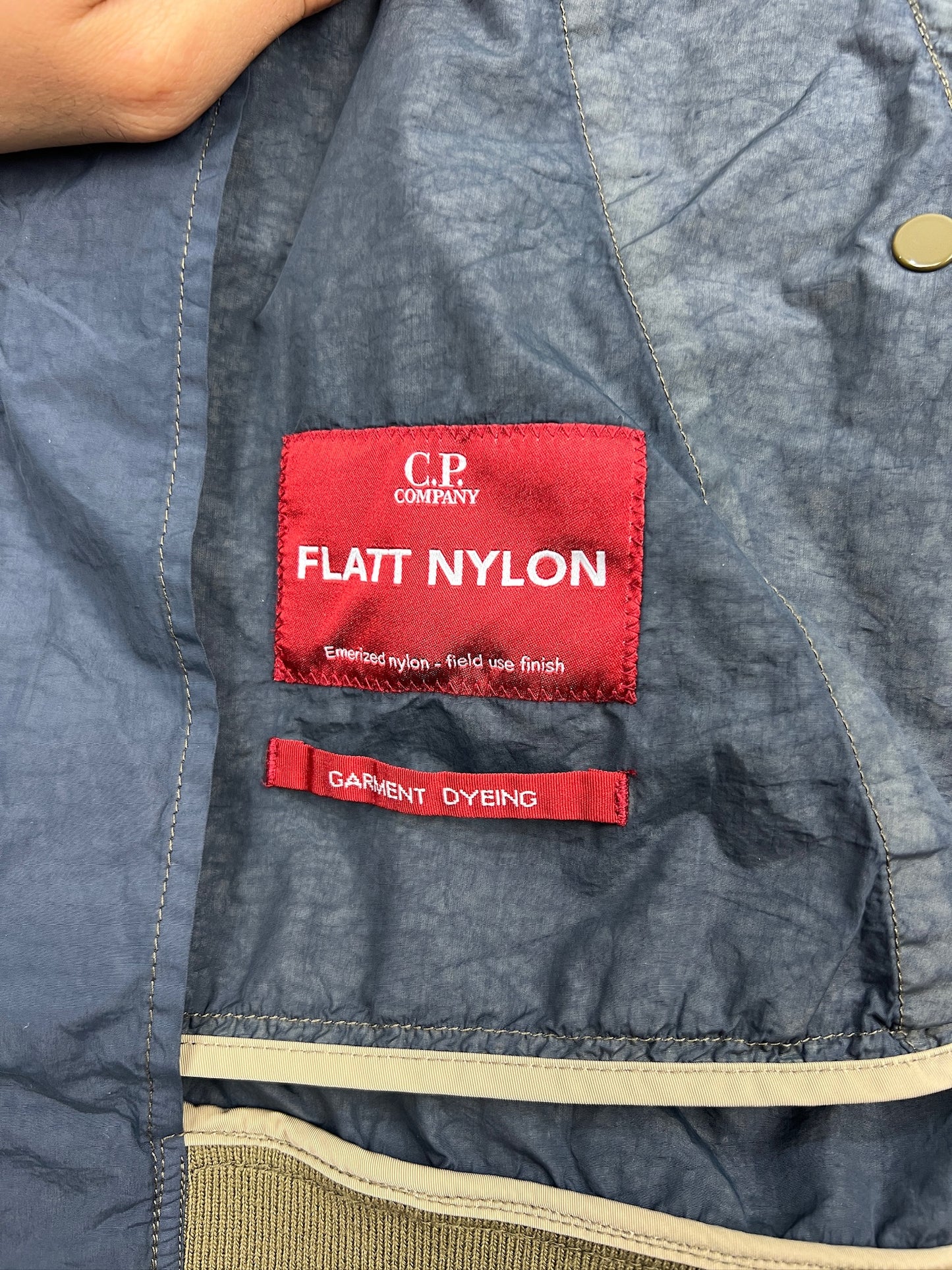 Giacca Flatt Nylon blu navy C.P. Company (nuova con cartellino) - Taglia L