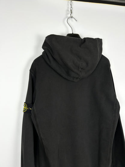 Felpa nera con cappuccio Stone Island - Taglia XL