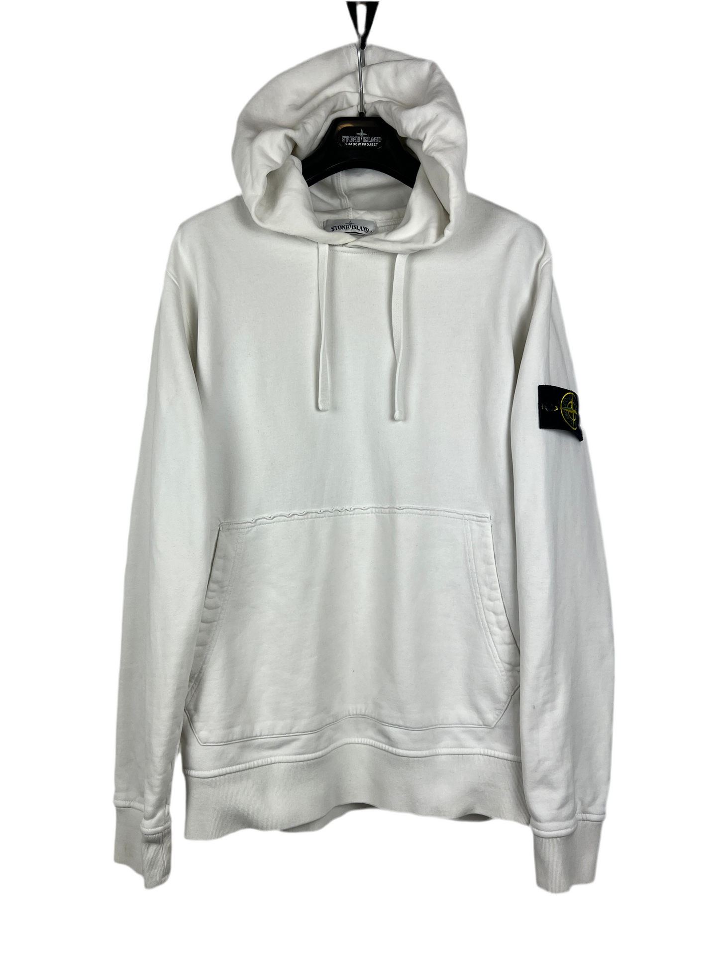 Felpa bianca con cappuccio Stone Island - Taglia XL