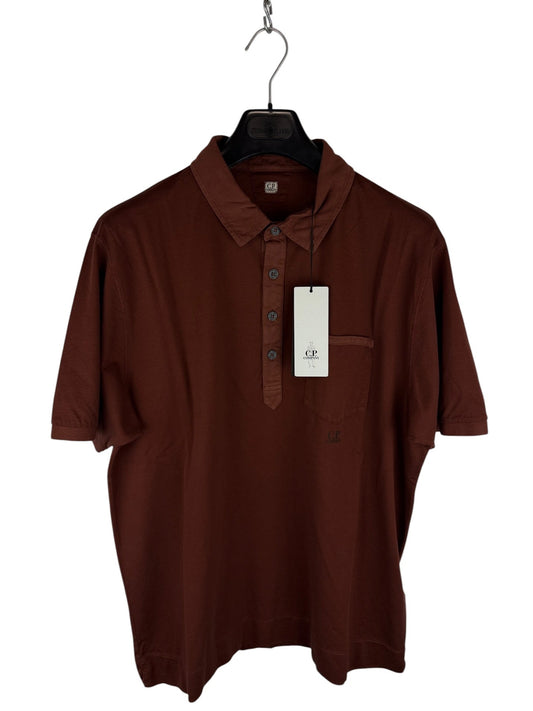 Polo marrone C.P. Company (nuova con cartellino) - Taglia XL