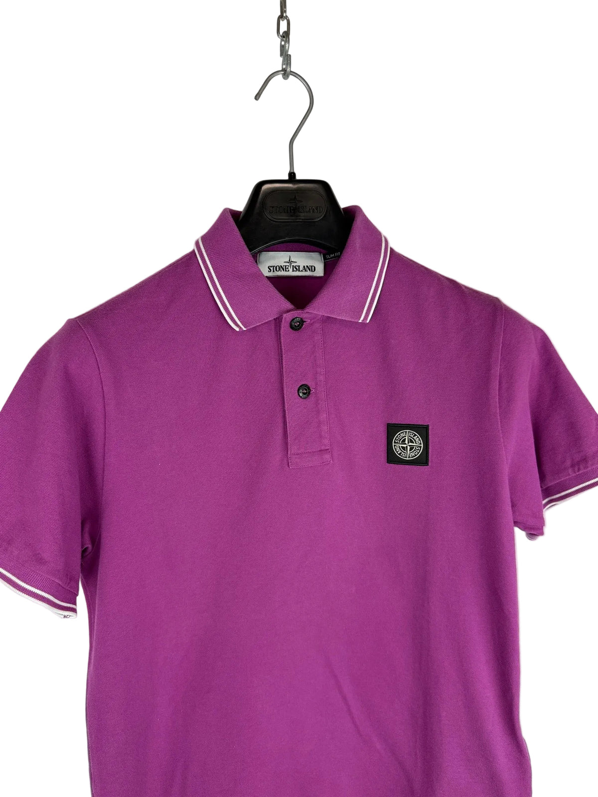 Polo fucsia a maniche corte Stone Island - Taglia S - foto 3