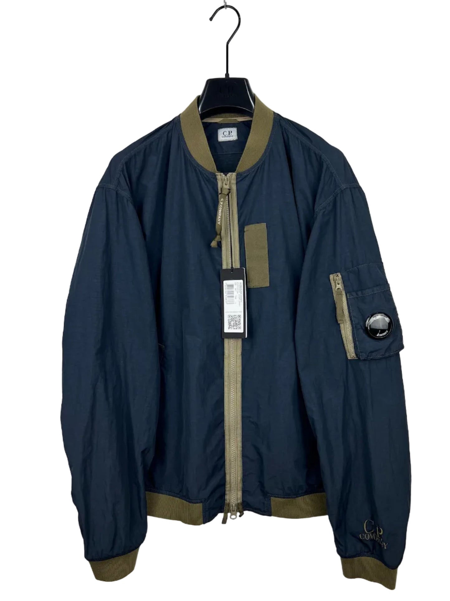 Giacca Flatt Nylon blu navy C.P. Company (nuova con cartellino) - Taglia L