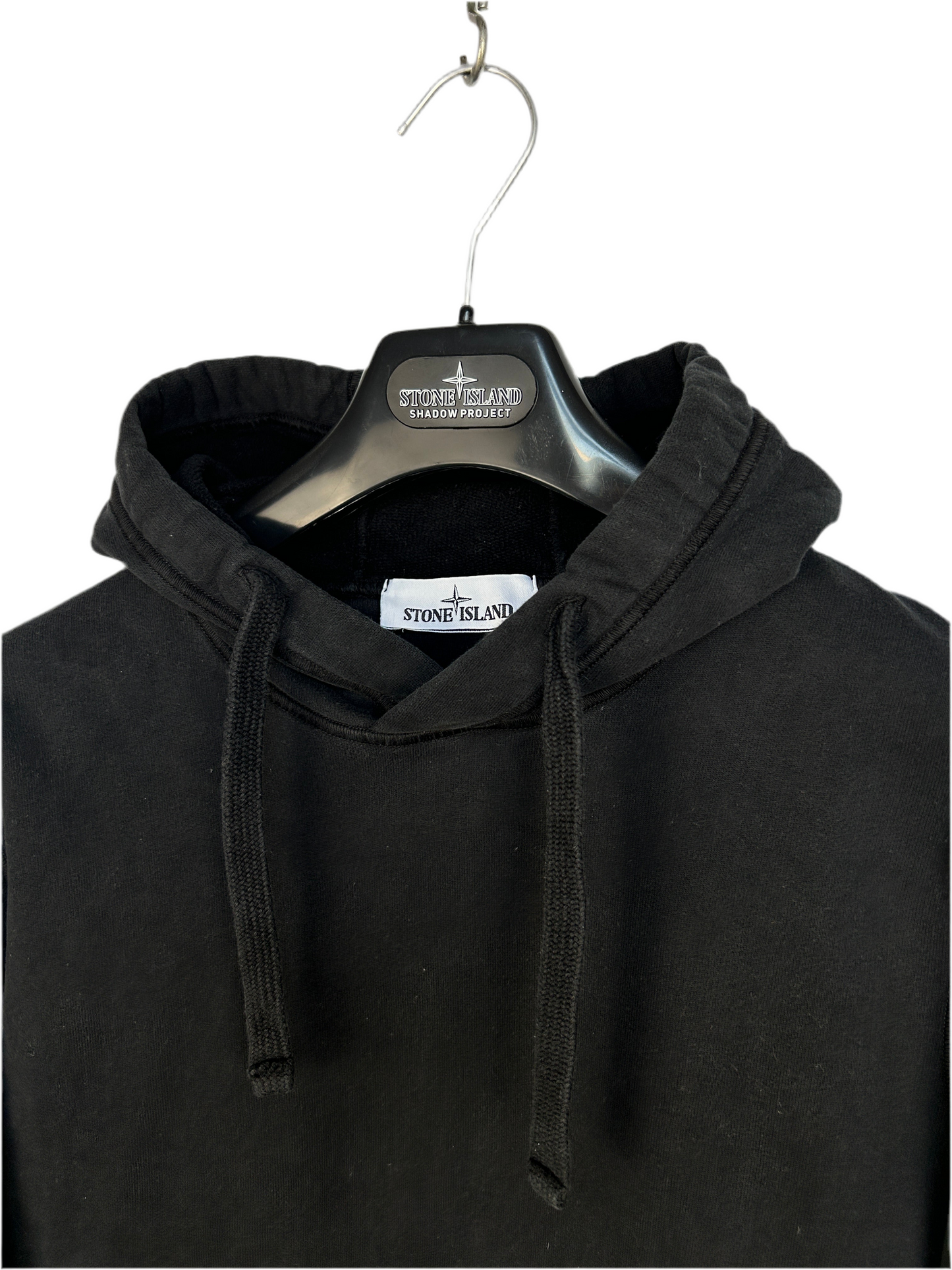 Felpa nera con cappuccio Stone Island - Taglia S