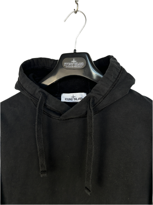 Felpa nera con cappuccio Stone Island - Taglia S