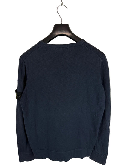 Maglione blu con scollo a V Stone Island - Taglia XL