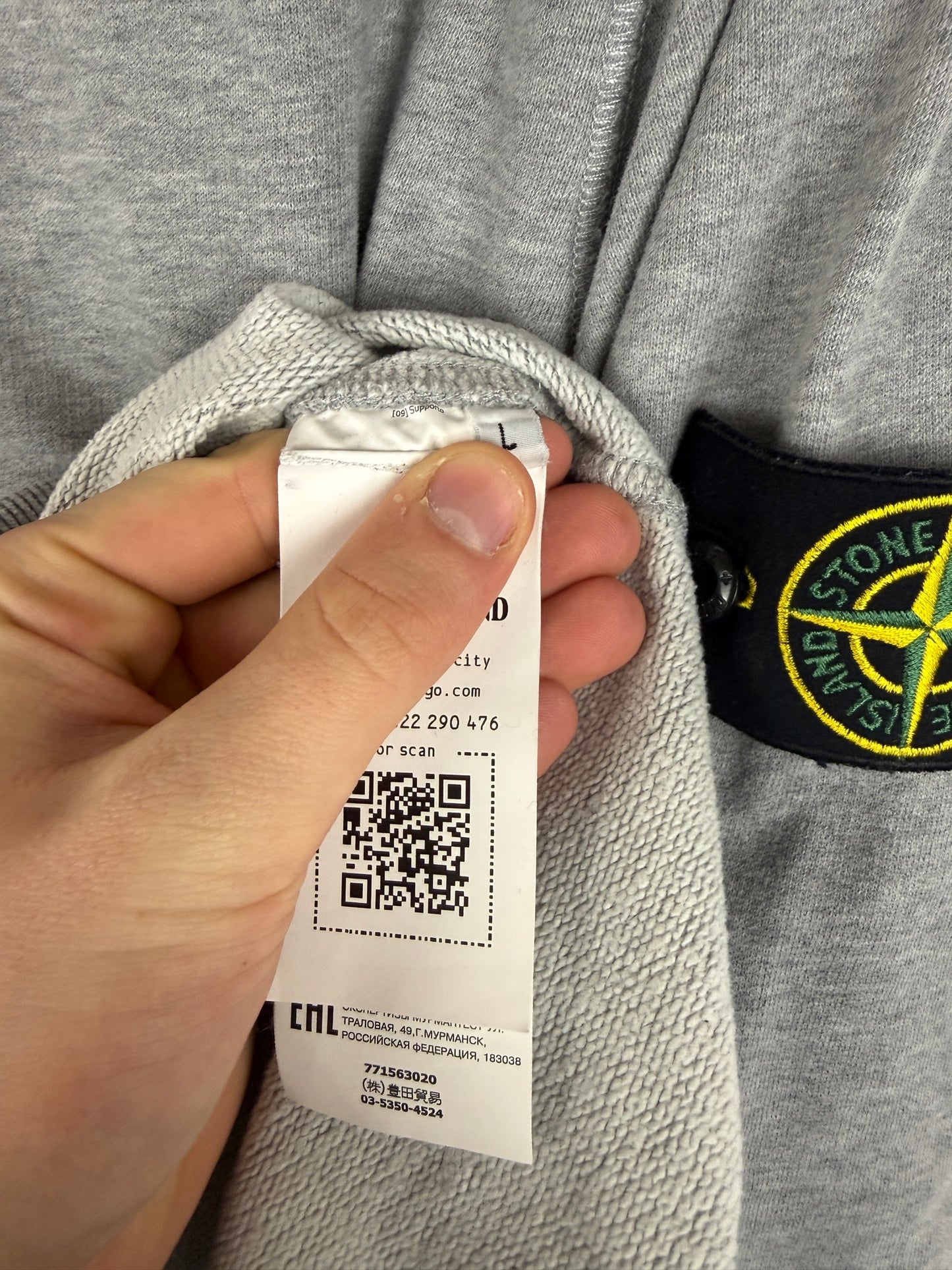 Felpa grigia Stone Island - Taglia L