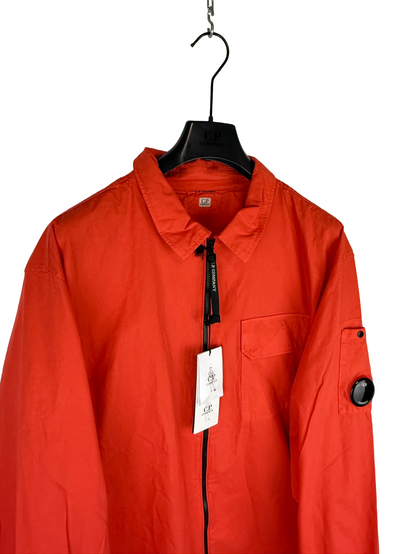 Overshirt arancione con chiusura a zip C.P. Company (nuova con cartellino) - Taglia 3XL