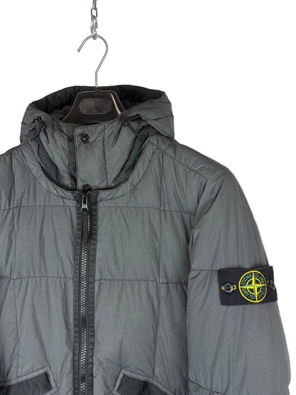 Giacca grigia Garment Dyed Crinkle Reps NY Down Stone Island - Taglia S