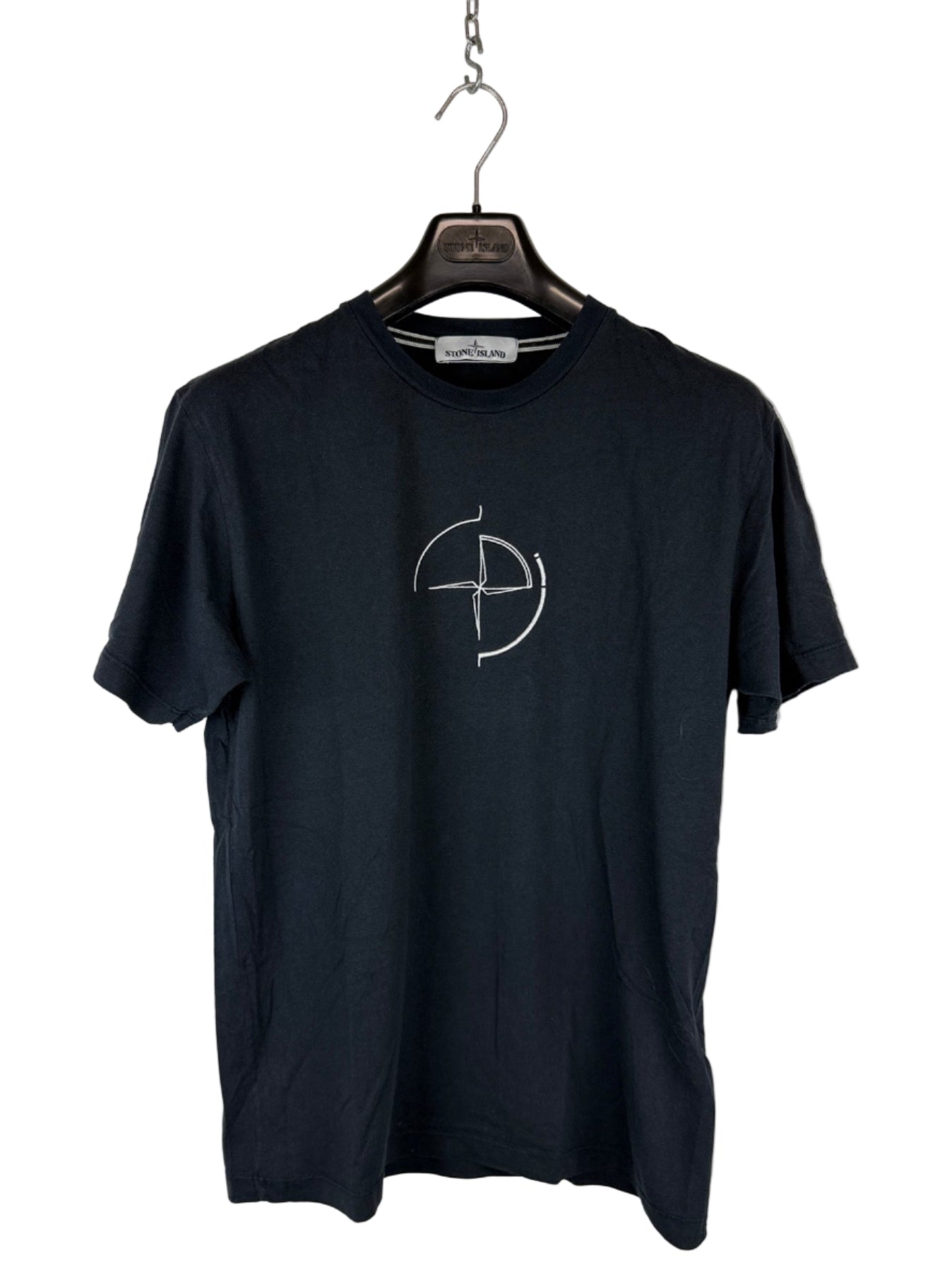 T-shirt blu navy con stampa Stone Island - Taglia M