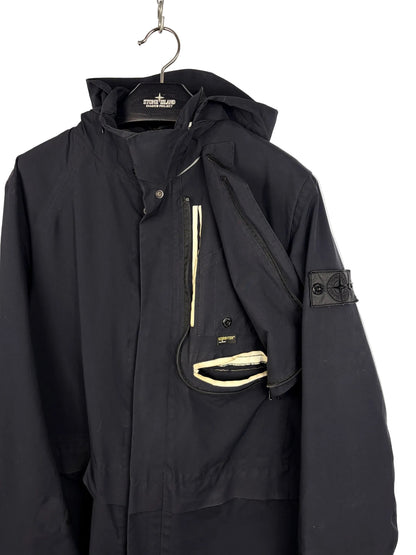 Stealth Jacket nera con chiusura a zip Stone Island Shadow Project - Taglia L