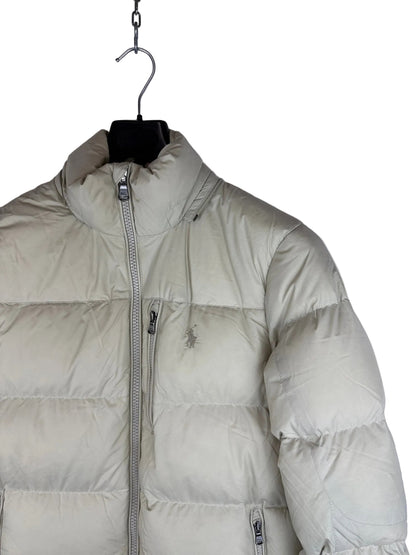 Polo Ralph Lauren Gorham Cream-White Puffer Jacket - Size S