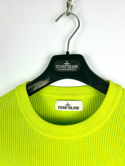Maglione verde fluo Stone Island - Taglia L