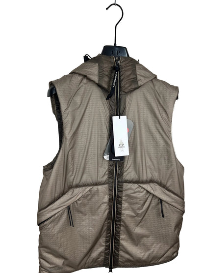 Giacca smanicato Goggle Nada Shell con chiusura a zip C.P. Company (nuova con cartellino) - Taglia S