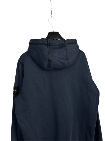 Felpa blu navy con zip e cappuccio Stone Island - Taglia XL