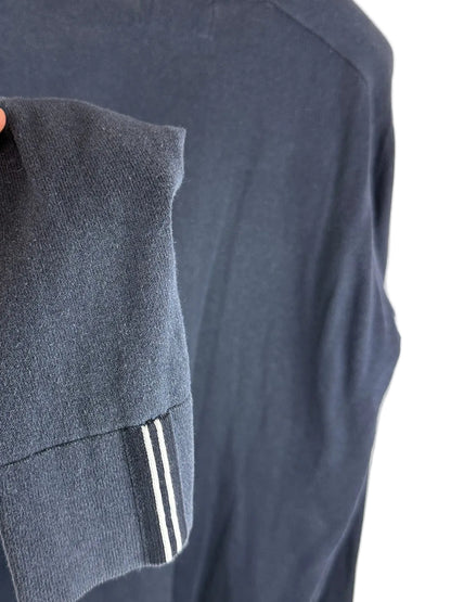 Maglione blu navy con strisce sui polsini Stone Island - Taglia XL