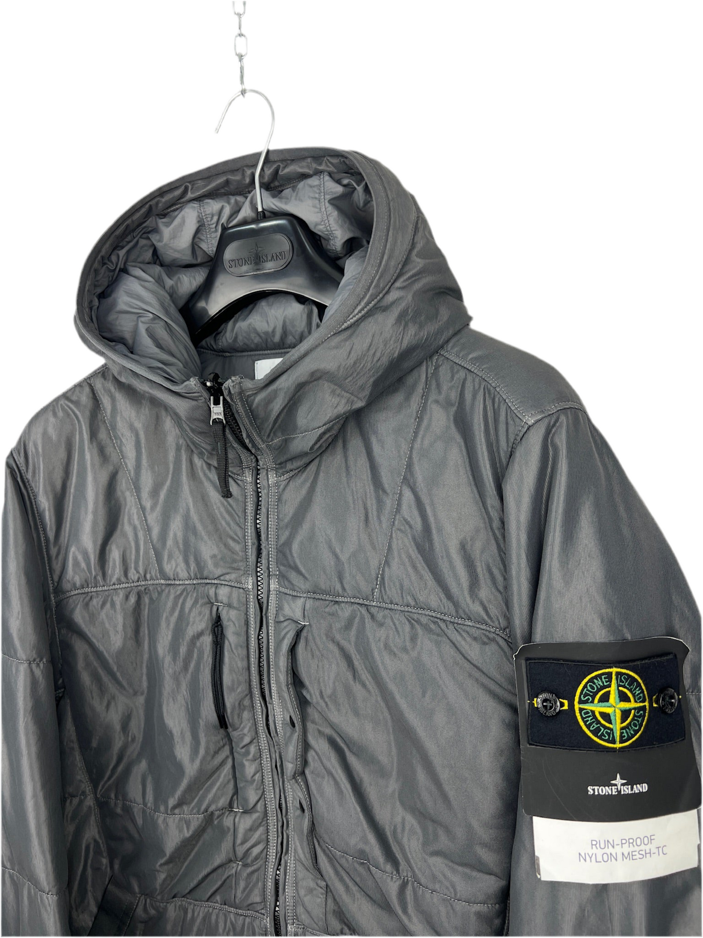 Giacca grigia Run-Proof Nylon Mesh-TC Capo Campionario Stone Island nuova - Taglia L