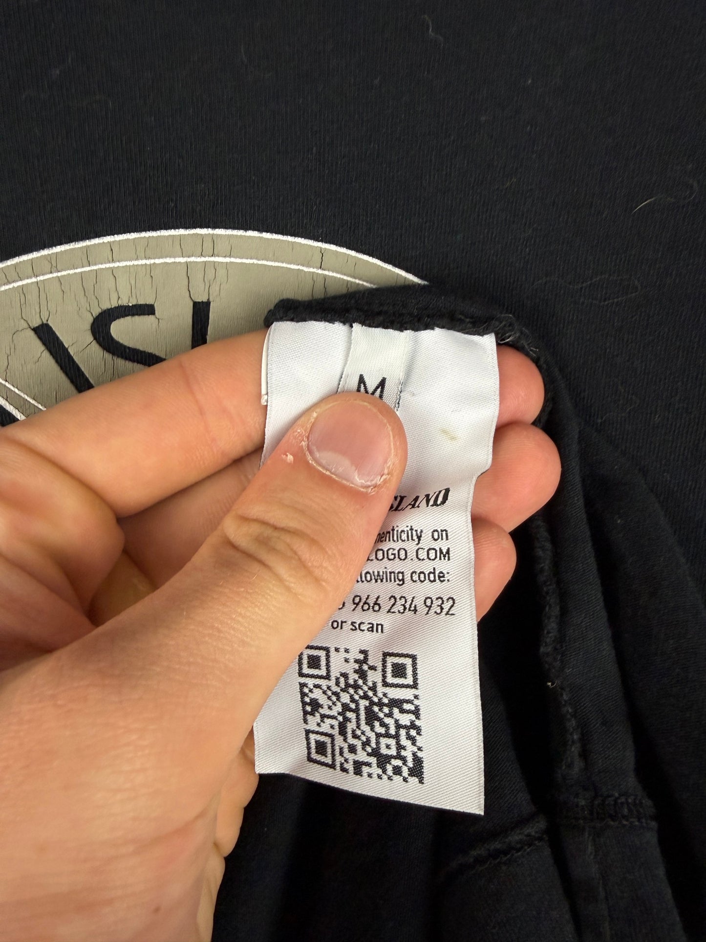 T-shirt nera Stone Island - Taglia M