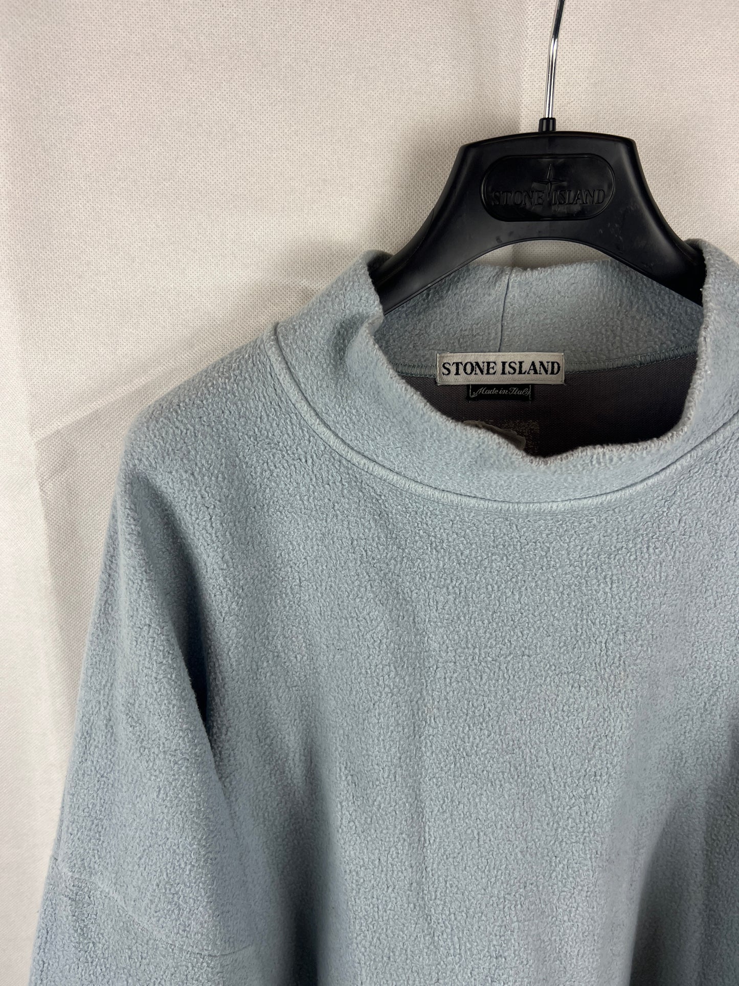 Felpa azzurra vintage Stone Island - Taglia L